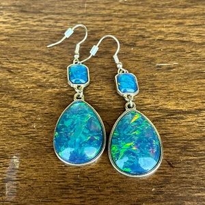 Blue Dangle Earrings